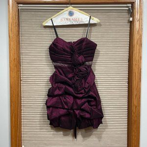 Teen/Juniors dress  Shimmer Purple/Maroon